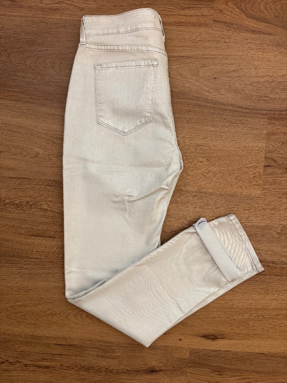 NYDJ White Shimmer Jean Leggings